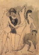 Marie Laurencin Deer,cat and three woman china oil painting artist